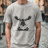 Moose Illustration in Vector Style A wild animal, a large mammal with antlers, depicted in vector art style.