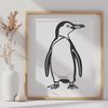 Beautiful Avian Clip Art A high-quality SVG graphic of a penguin designed for use in various applications and designs.