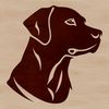 Labrador Retriever Vector Art Illustrated Labrador Retriever dog head, suitable for vector art designs.