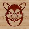 Free Illustration of a Cute Possum A detailed illustration of a possum animal, suitable for use in graphic design projects.