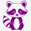 Raccoon SVG Vector Image File Racoon illustration in vector format, suitable for cutting machine designs.
