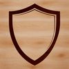 Vector design of a medieval-style shield, suitable for digital cutting machines and craft projects.