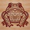 Simple yet accurate SVG design of a toad, ideal for stenciling or cutting out using a Cricut machine or laser cutter.