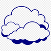 Soft Cloud Vector Graphic A white, puffy cloud with soft edges and a subtle gradient, suitable for use in digital design projects.