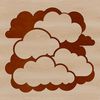 White Puffy Cloud Icon A white, puffy cloud icon in vector format, suitable for digital designs and graphic projects.