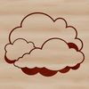 A stylized illustration of a cloud used as vector art for graphic design projects.