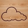 Cloud Graphic Vector Illustration An editable graphic representation of a cloud suitable for digital design projects.