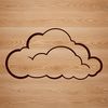 Cloud design element as a scalable SVG graphic