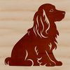 Adorable Breed Illustration A vector illustration of a Cocker Spaniel in a sitting position.