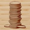 Vector Coins Graphics A collection of digital coins in various denominations and designs, created using vector graphics.