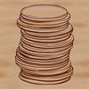 Beautiful Vector Coins Image A collection of stacked coins in various denominations, suitable for use as vector art.