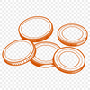 Vector Coin Illustrations Set of digital coins in various denominations, ideal for vector graphics and design projects.