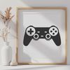 Free Vector Graphic of a Gaming Controller A detailed digital representation of a standard game controller with buttons and joysticks.