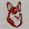 Free Stylized Corgi Head Clipart A stylized illustration of a Corgi's head, suitable for digital use and customizable with various design software.