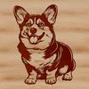 A small breed dog standing on its hind legs, ideal for vector art projects.