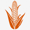 Vibrant Corn on the Cob Illustration A detailed illustration of a corn on the cob.