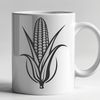Free Vector Corn Graphic An illustration of a single corn kernel, suitable for use as vector art in various design projects.