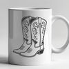Stylized Cowboy Boot Design A stylized illustration of a pair of cowboy boots in vector format.