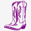 Hand-drawn Cowboy Boot Illustration A high-quality digital illustration of a pair of cowboy boots with intricate details.