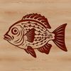 A close-up illustration of a Crappie fish, a type of freshwater game fish found in North America.