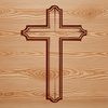 Simple Faith Symbol A traditional symbol of faith, this Crucifix is depicted in a simple yet meaningful design.