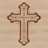 Symbol of Faith Crucifix Illustration A detailed, ornate design of a Christian crucifix featuring the figure of Jesus Christ on the cross.