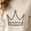 Editable Vector Crown Icon A detailed, editable vector design of a royal crown with intricate details.
