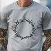 Symbolic Crown Illustration A stylized illustration of a crown made from thorns, often associated with Christian symbolism.