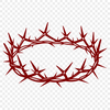 Christian Crown Icon A detailed crown with sharp thorns, inspired by Christian symbolism.