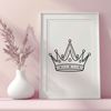 Ornate Royal Crown Design An intricate design of a royal crown with ornate details.