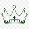Royal Regalia Vector Icon A digital rendering of a royal crown in a vector format, suitable for cutting machines and stencils.