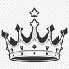 A vector graphic illustration of a crown, suitable for digital design and cutting machines.