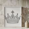 Regal Design Icon An SVG design of a stylized crown for various graphic applications.