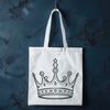 Stylized Crown Icon A stylized crown icon designed as a vector graphic.