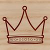 Stylized Regal Crown Graphic Vector illustration of a regal crown, suitable for digital cutting and crafting with Cricut or laser cutter.