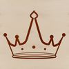 Regal Symbol Vector Graphic An editable vector design of a crown for crafting and design projects.