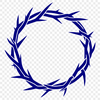 Ornate Crown Design Vector Art A stylized illustration of the Crown of Thorns from Christian iconography, suitable for vector art design.