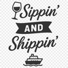 Fun Cruise Motto in Vector Style A fun cruise-themed quote with clean vector lines and minimalist design.