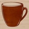 Ceramic Cup Design A vector graphic representation of a drinking cup.
