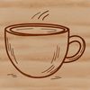 Line Drawing Coffee Mug A simple line drawing of a cup, suitable for digital use.