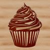 Beautiful Dessert Design Simple edible cupcake design made from vector shapes