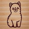 Llama Line Art A simple line drawing of a cute llama sitting on its hind legs.