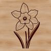 A vector illustration of a daffodil flower, often associated with spring and Easter.