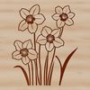Stylish Daffodil Illustration A stylized vector illustration of a daffodil flower, suitable for commercial and personal use in various design projects.