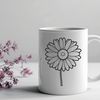 Delicate Daisy Flower Vector A simple vector illustration of a daisy flower with petals and center.