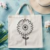 Simple Floral Vector A colorful illustration of a daisy flower in a simple vector design.