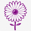 Simple Daffodil-Inspired Clip Art A simple illustration of a daisy flower, suitable for vector design and print-on-demand.