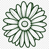 Colorful Floral Graphic A stylized SVG graphic of a daisy blossom with detailed petals and center.