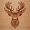 Wildlife Vector Design - Beautiful Deer SVG An SVG vector design of a wild animal, specifically a deer, suitable for commercial or personal use.