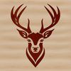 Wild Animal Vector Head Design A detailed illustration of a deer's head from various angles, suitable for vector design.